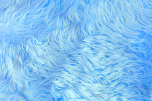 Close Up Blue Fur Texture Or Carpet For Background