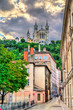 View of the Basilica of Notre Dame de Fourviere in Lyon, France