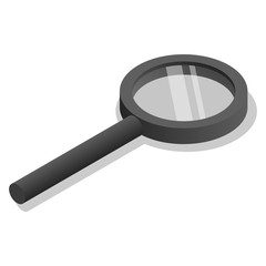Poster - magnify glass icon set. isometric set of magnify glass vector icons for web design isolated on white