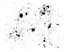 Paint Splash Background. Black Watercolor Spray. Abstract Grunge Ink Texture Isolated On White. Vector Illustration