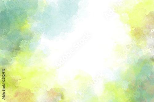 Green watercolor background