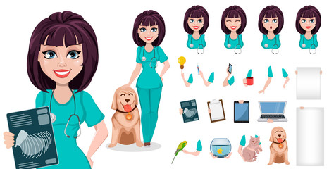 Sticker - Professional female vet doctor