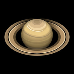 Poster - Saturn icon. Isometric of saturn vector icon for web design isolated