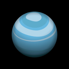 Poster - Uranus icon. Isometric of uranus vector icon for web design isolated