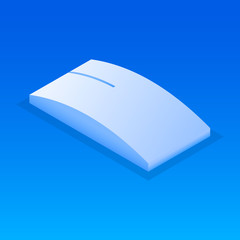 Poster - Wireless mouse icon. Isometric of wireless mouse vector icon for web design isolated