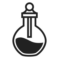 Poster - Chemical flask icon. Simple illustration of chemical flask vector icon for web design isolated on white background