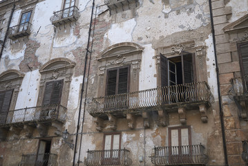 Wall Mural - Palermo, Italy - September 08, 2018 : View of Palazzo Alliata di Villafranca