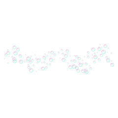 Poster - Shampoo bubbles icon. Realistic illustration of shampoo bubbles vector icon for web design isolated on white background