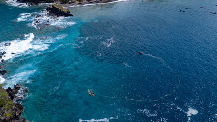 Wall Mural - aerial view of the sea