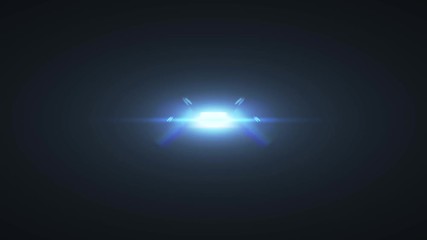 Wall Mural - flash fading symmetrical horizontal moving lights for logo shiny animation loop background new quality natural lighting optical lens star flares lamp rays effect dynamic colorful bright video footage