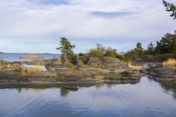 Wall Mural - Rocks and beautiful sea view, Föglö, Aland islands