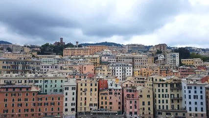 Wall Mural - Colorful buildings in Genoa, Italy