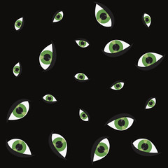 Sticker - human eye optic vision pattern