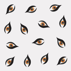 Wall Mural - human eye optic vision pattern