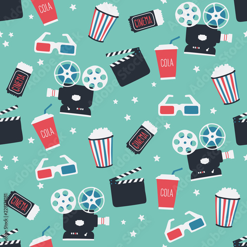 filmowy-tematyczny-bezszwowy-wzor-niekonczacy-sie-projekt-kina