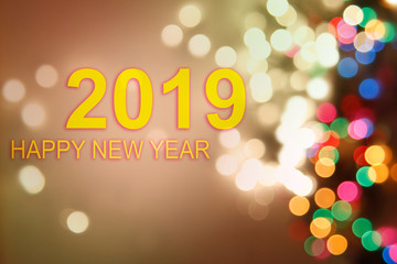 Wall Mural - Happy New Year 2019