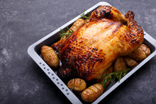 Roasted Chicken And Potatoes