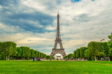 Fototapeta Boho - Eiffel Tower on Champs de Mars in Paris, France