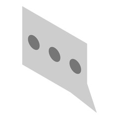 Poster - Chat icon. Isometric of chat vector icon for web design isolated on white background
