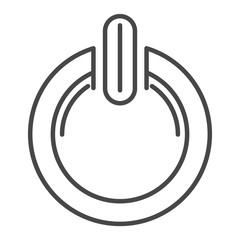 Poster - Power off button icon. Outline power off button vector icon for web design isolated on white background