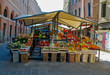 Venetian neighborhood Fruit Stand in Venice Italy