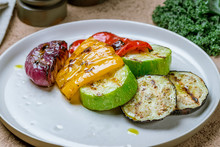 Grilled Vegetables On A Plate