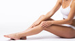 © yellowj - Woman touching own legs