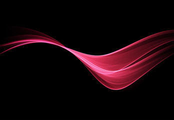 Poster - Vector Abstract shiny color red wave design element