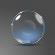 Vector realistic eye contact lens isolated on the transparent background