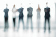 © ASDF - business background.a group of business people standing in the o
