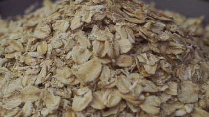 Poster - Cereals background macro view, rotation 360 degrees. 