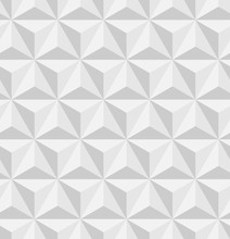 3D Triangular, Or Tetrahedron, Pyramids. Seamless Vector Pattern Background