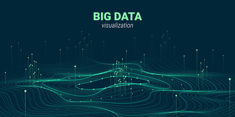 abstract 3d big data visualization.