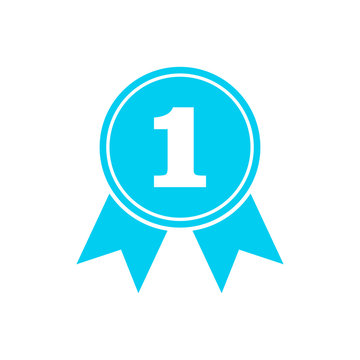 Award Icon in trendy flat style isolated on white background. Badge symbol for web design. Medal icon