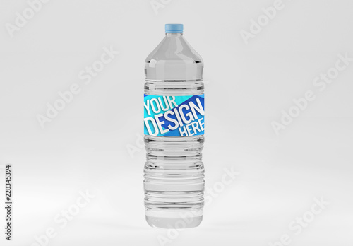 Download Plastic Water Bottle Mockup Stock Template Adobe Stock