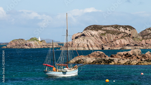 Fotografía Sailing boat, Iona, Mull, Scotland