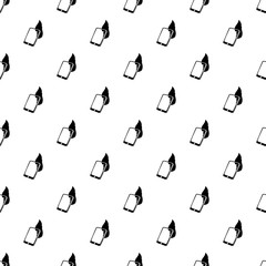 Poster - Fire smartphone pattern vector seamless repeating for any web design