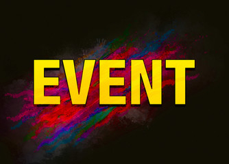 Poster - Event colorful paint abstract background