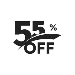 Poster - discount symbol. Business promotion sticker. Hot season sale label, holiday coupon icon. Template for promo flyer, banner design, poster. Vector illustration.