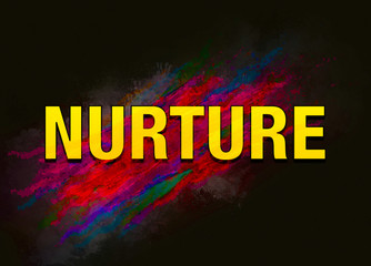 Poster - Nurture colorful paint abstract background