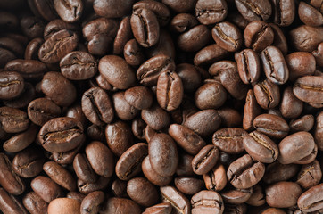 Wall Mural - Coffee Beans Top View