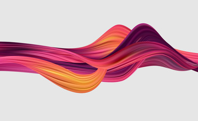 Wall Mural - Abstract colorful vector background, color flow liquid wave for design brochure, website, flyer.
