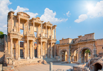 Wall Mural - Celsus Library in Ephesus, Turkey