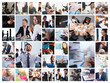 © alphaspirit - Business collage with scene of business person at work