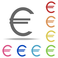 Aufkleber - euro sign icon. Elements of banking in multi color style icons. Simple icon for websites, web design, mobile app, info graphics