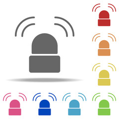 Poster - bank siren icon. elements of banking in multi color style icons. simple icon for websites, web desig