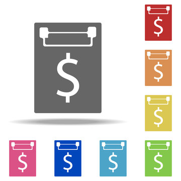credit contract icon. Elements of banking in multi color style icons. Simple icon for websites, web design, mobile app, info graphics