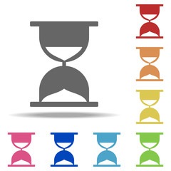 Poster - hourglass icon. Elements of banking in multi color style icons. Simple icon for websites, web design, mobile app, info graphics