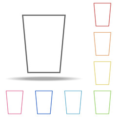 Aufkleber - glass icon. Elements of kitchen in multi color style icons. Simple icon for websites, web design, mobile app, info graphics