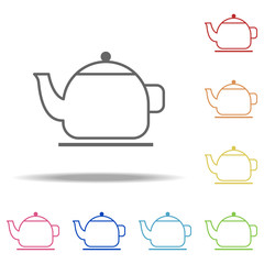 Poster - teapot for welding icon. Elements of kitchen in multi color style icons. Simple icon for websites, web design, mobile app, info graphics